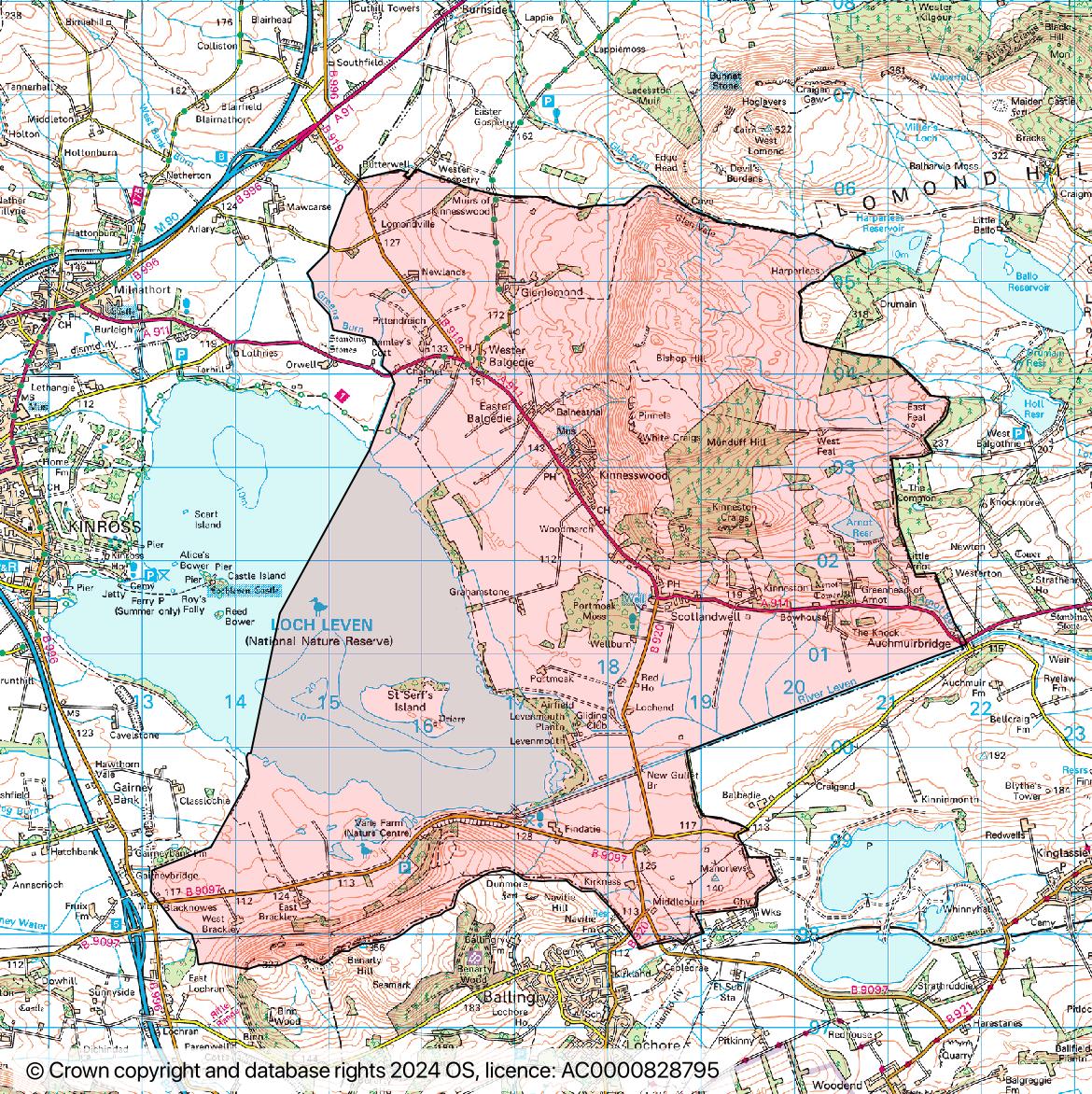 Portmoak area map